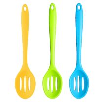 Creative Cooking Silicone Slotted Spoon Blue 1 piece (Blue Only)
