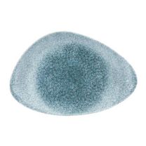 Churchill Topaz Blue Chefs Triangle Plate 30 x 20cm