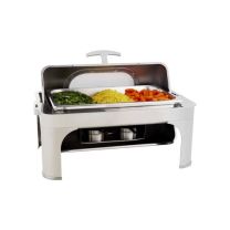 Global Rolltop Chafing Dishes Glass Lid Rectangular