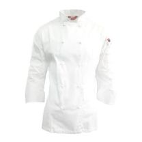 Chef Gear Ladies Classic Exec Chef Jacket 3/4-White-XL