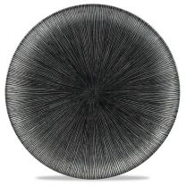 Churchill Studio Print Coupe Plate 26cm Agano Black
