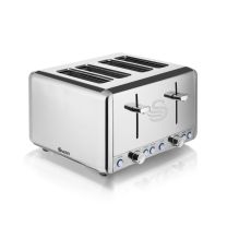 Swan Classic 4 Slice Polished Stainless Steel Toaster 