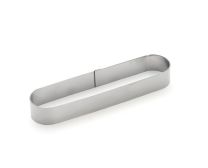 De Buyer Stainless Steel Individual Ring Oblong 14.5x3.5cm