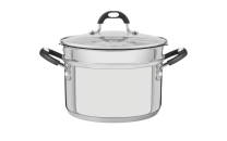 Tramontina Astro Silicone 2 Piece Stainless Steel Steamer Set