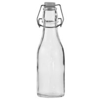 Regent Round Glass Bottle With Clip-Top Lid 250ml