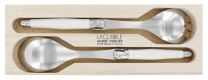 Laguiole Andre Verdier Salad set 2pc - Chalk White