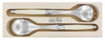 Laguiole by Andre Verdier Salad Set in Wooden Box Ivory 2 Pieces