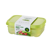 Lock & Lock Fresh Block Rectangle Container 2 Piece 760ml