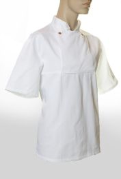 Chef's Jacket Pull Over 2 Button White Small