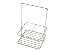 Pure Steel 4 Div  Condiment Holder 130x130mm PP428