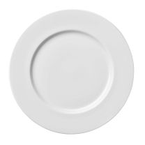 Fortis Luzerne Olive Round Rim Plate White 23cm