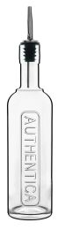 Luigi Bormioli Authentica Bottle with Stainless Steel Pourer 500ml