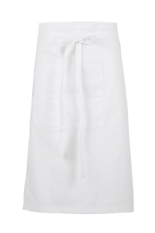 Jonsson Workwear French Apron White Poly Cotton