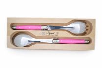 Laguiole by Andre Verdier Salad Set in Wooden Box Rose/Pink 2 Pieces