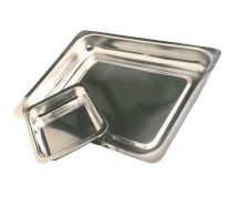 Steak and Kidney Dish Stainless Steel 395 x 275 x 55mm