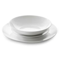 Just White Coupe Dinner Set 12 Piece