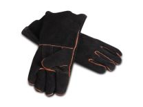 Humble + Mash 2 Piece Leather Braai Gloves Black
