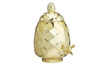Bar Craft Pineapple Drinks Dispenser Gold