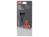 Built Curve Bottle Stoppers Black and Red