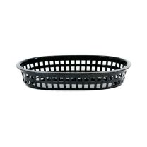 Coney Island Plastic Serving Basket Rectangular Black 270x180x40mm