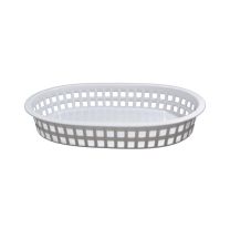 Coney Island Plastic Serving Basket Rectangular White 270x180x40mm