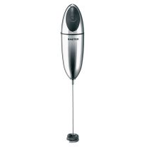 Salter Electronic Milk Frother with Double Coil Whisk Chrome