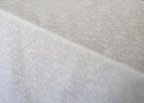 DSA White China Swirl Table Cloth 180 x 360cm (12 Seater)