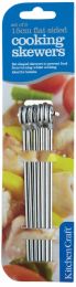 KitchenCraft Pack Of Six Flat Sided Skewers 15cm