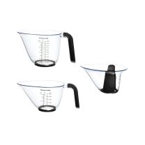 KitchenAid 3 Piece Measuring  Jugs Transparent 