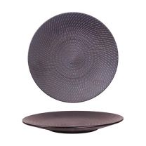 Luzerne Black Swirl Round Coupe Plate 27.5cm