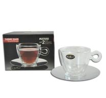 Luigi Bormioli Thermic Multi Use 300ml 2 Pack Cup & Saucer