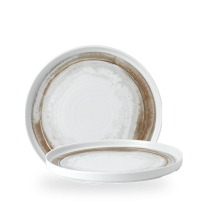 Churchill Finca Walled Plate 26cm Sandstone