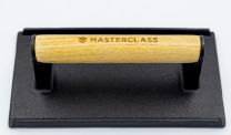 MasterClass Cast Iron Grill Press With Wooden Handle