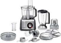 Bosch MultiTalent 8 Food Processor Brushed S/Steel 1250W Black