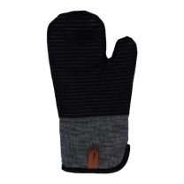 Regent Kitchen Silicone & Cotton Oven Glove – Black, 340mm