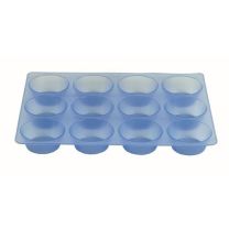 Muffin Mould Silicone 12 Cup 70 x 40mm