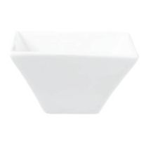 Fortis Accent Square Trumpet Shape Bowl 12cm White