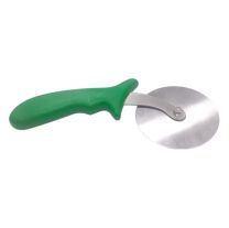 Pizza Cutter Green Plastic Handle 100mm