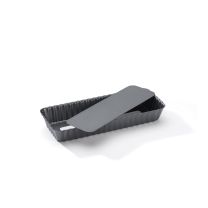 de Buyer Rectangular Fluted Tart Mould Loose Base 20cm