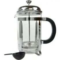 Regent Chrome Plated 12 Cup Coffee Plunger with Borosilicate Glass
