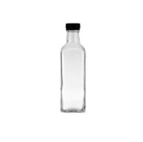 Consol Sq Oil&Vinegar Bottle with Black Lid 250ml