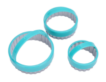 Creative Cooking Fluted Cookie Cutters 3 Piece 