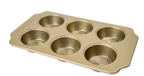 Creative Cooking 6 Cup Muffin Pan 28 x 18 x 3cm