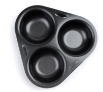 Creative Cooking Triple Egg Poacher 14 x 14 x 2.5cm
