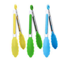 Creative Cooking Silicone Food Tongs Blue 20cm