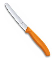 Victorinox Swiss Classic Tomato and Table Knife Serrated Orange 11cm 