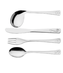 Tramontina Baby Child's Cutlery Stainless Steel 4 Piece Set
