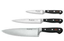 Wusthof Classic Chef Knife Black 3 Piece Set 