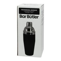 Bar Butler Cocktail Shaker Soft Touch Finish Black 750ml
