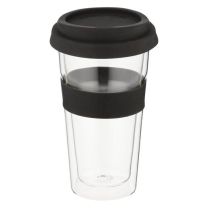 Legend Snappy Thermal Glass Tumbler 400ml Black
